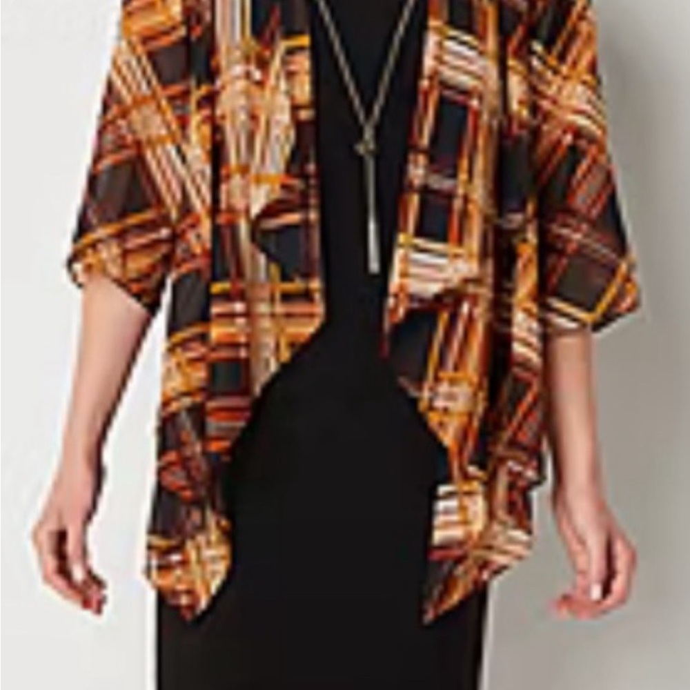 R & K Originals Faux-Jacket Dress With Removable Necklace - Picture 2 of 7